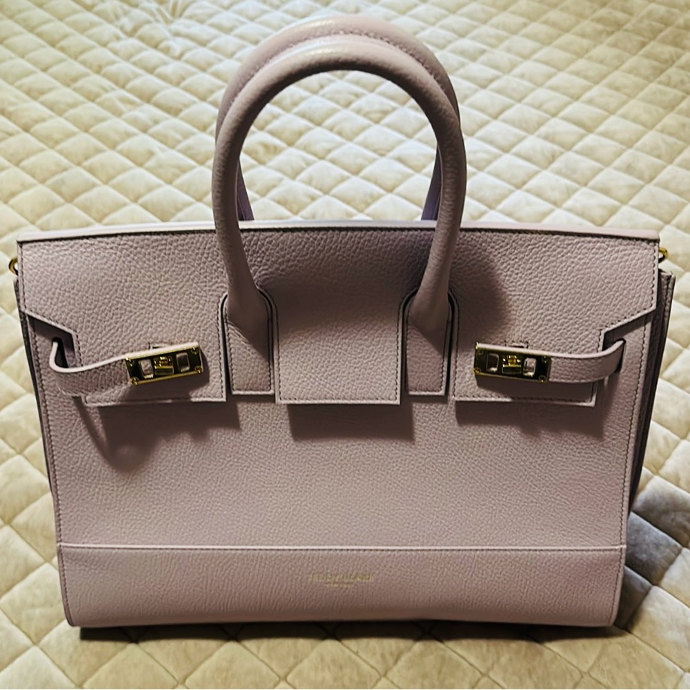 Teddy Blake pebbled leather Lilac Georgia bag & matching wallet